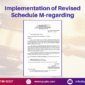 Implementation of Revised Schedule M regarding 85x85
