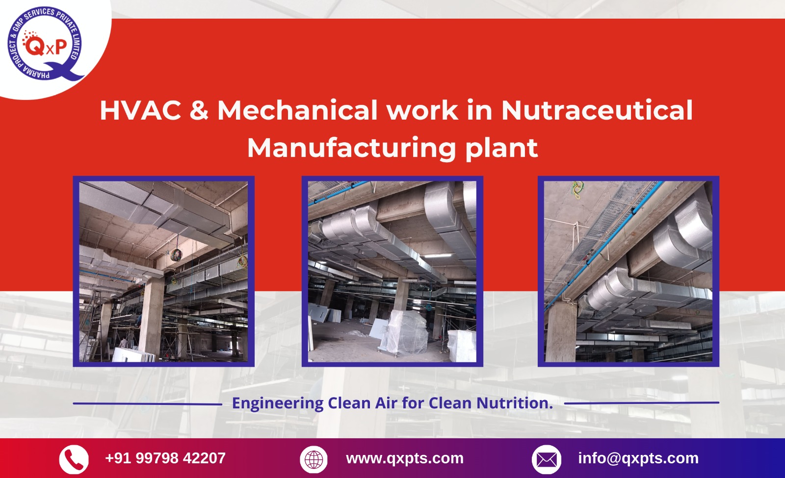 hvac & mechanical work in nutraceutical manufacturing plant in india gujarat ahmedabad