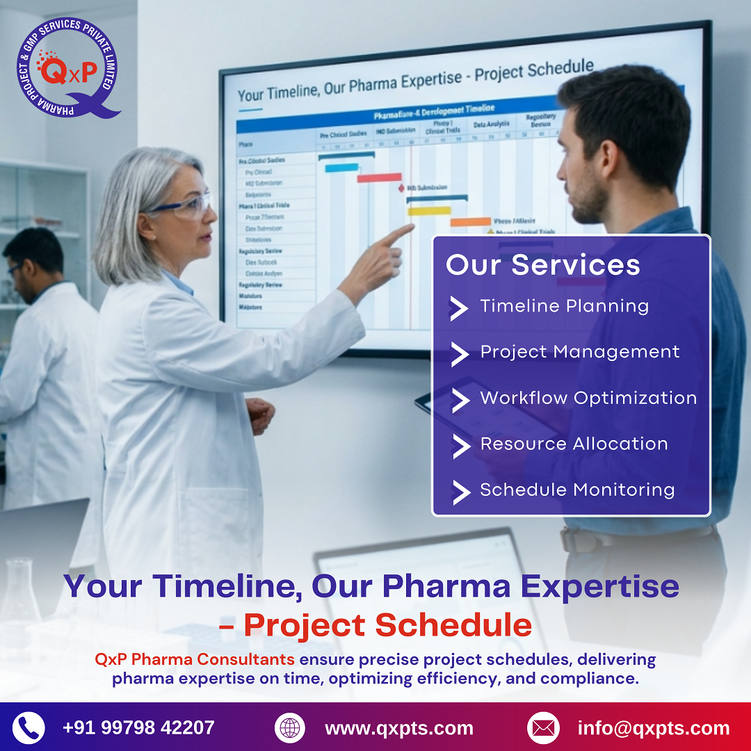 your pharma project schedule managed by experts