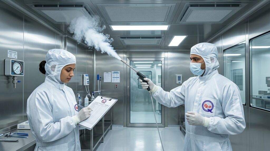 engineers conducting air flow