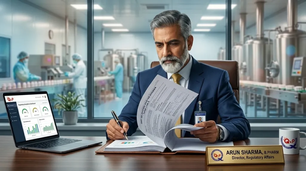 QxP Pharma Manager reviwing